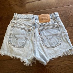 VINTAGE Levi’s Orange Tab Cutoff Denim Shorts